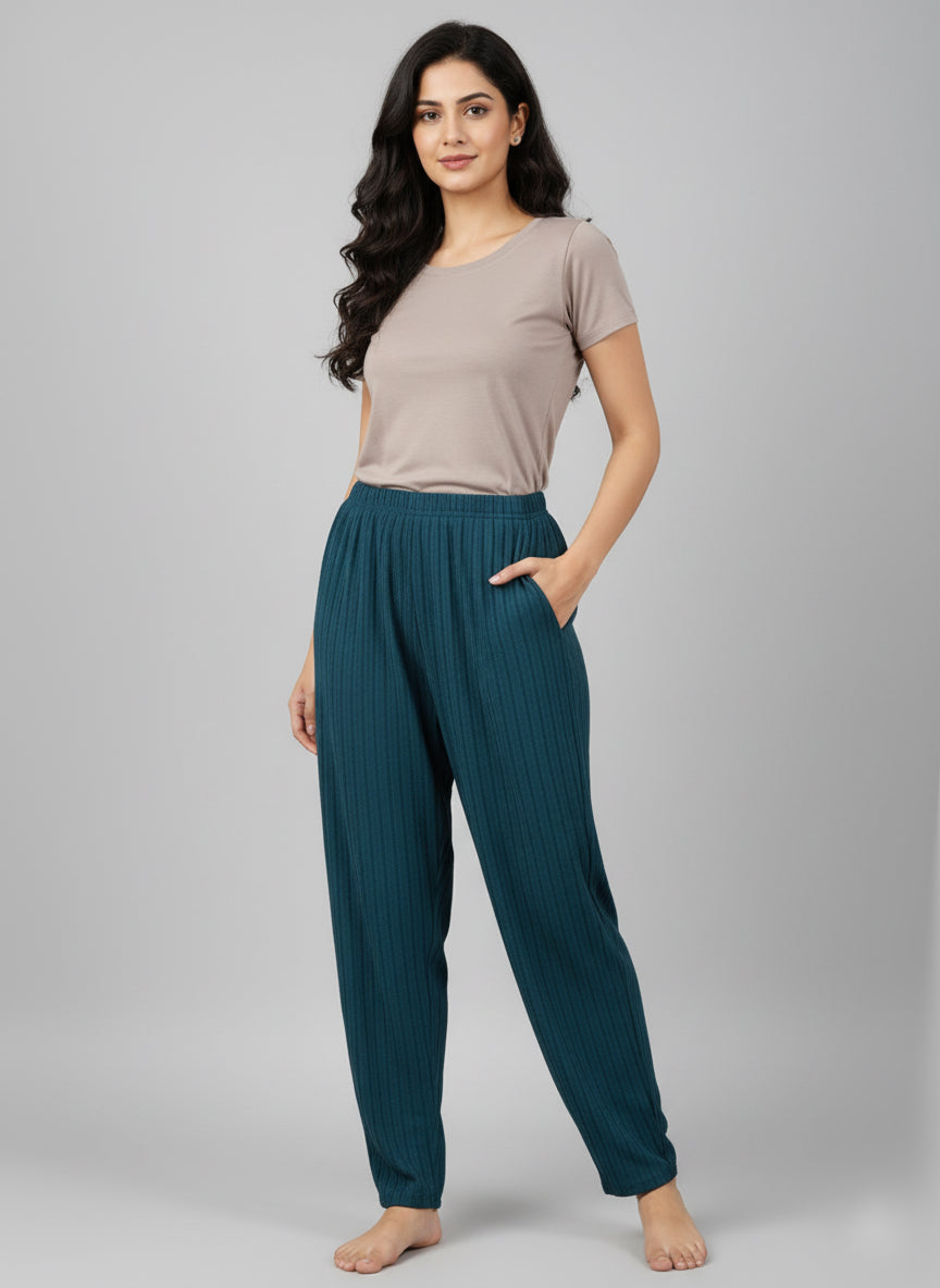 Straight-Cut Pant – Deep Teal