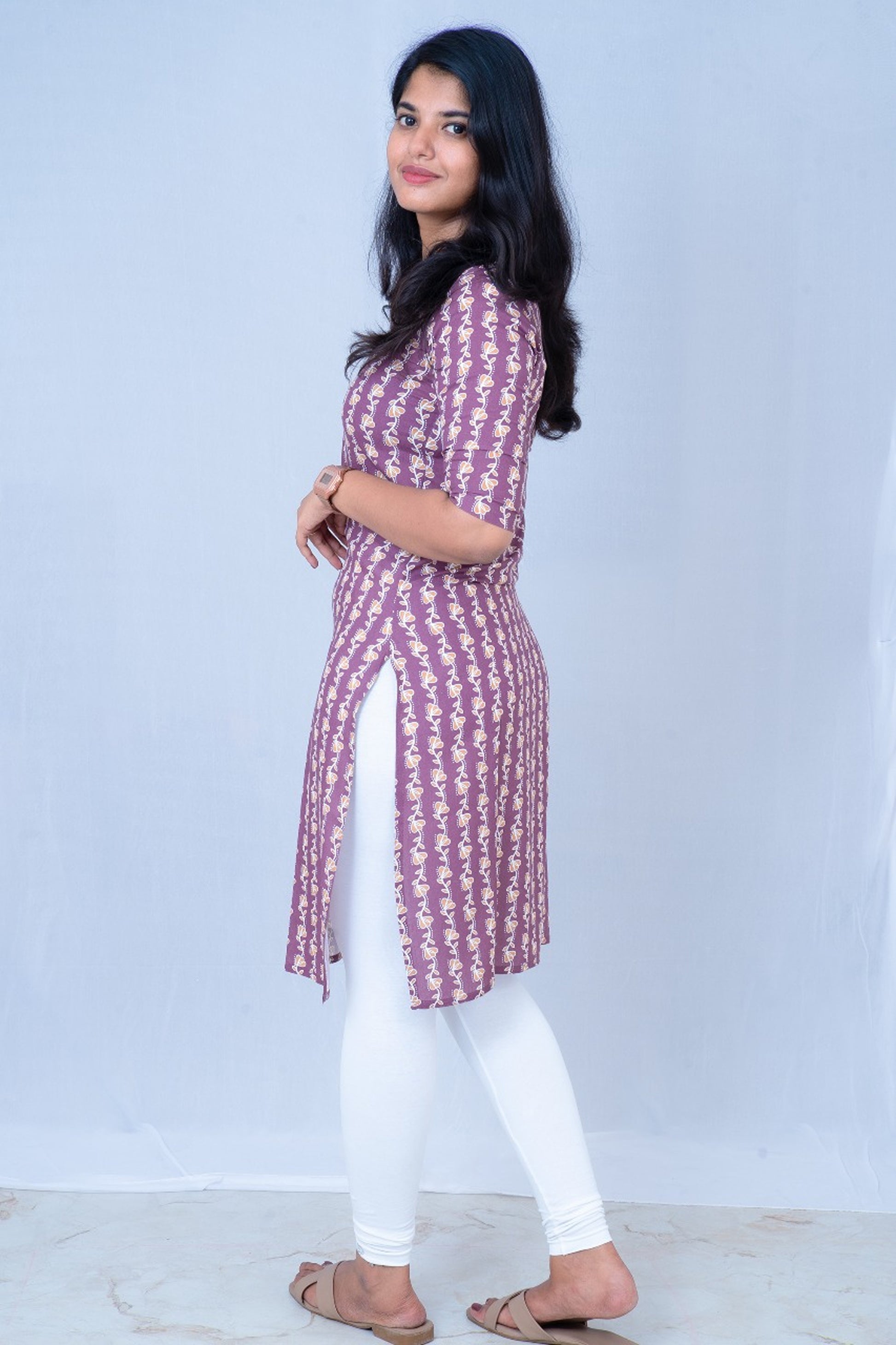 Mauve Tribal Print Top