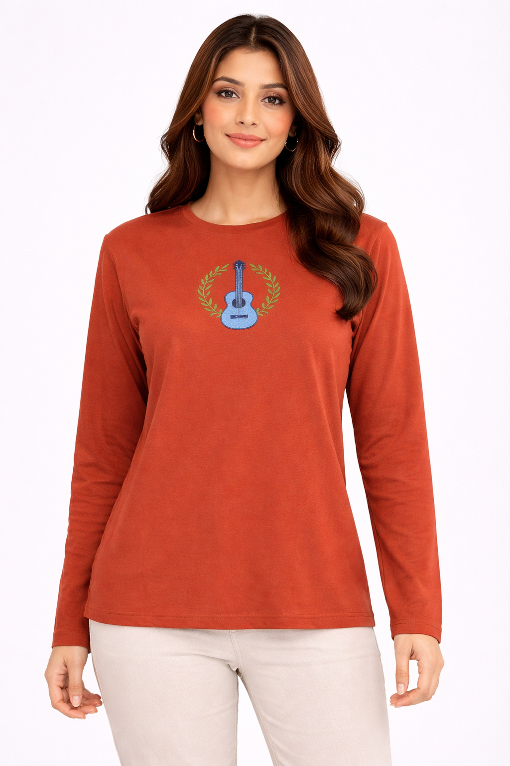 Image of Rust-Full Hand T-Shirt