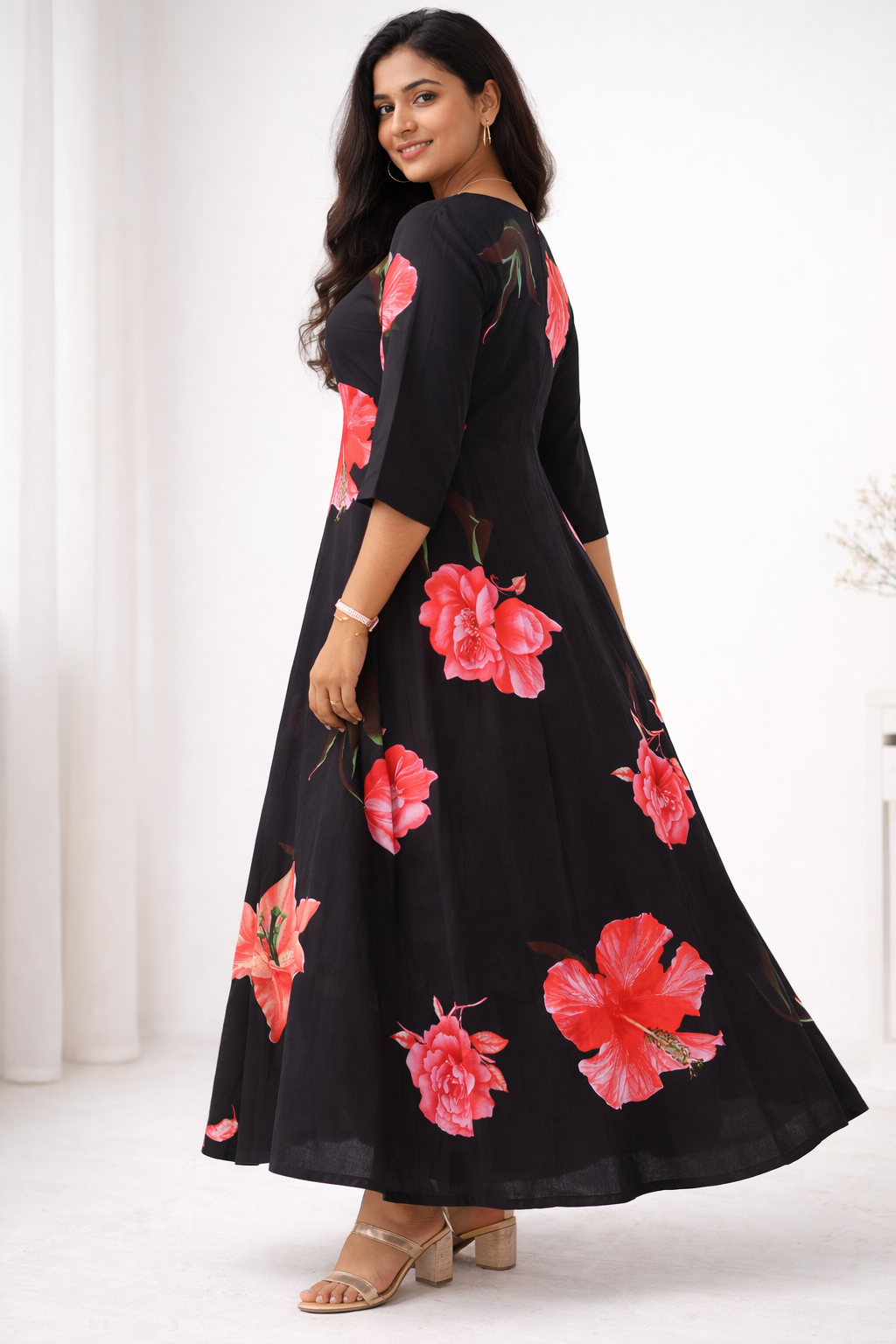 Image of Black Circular Frock