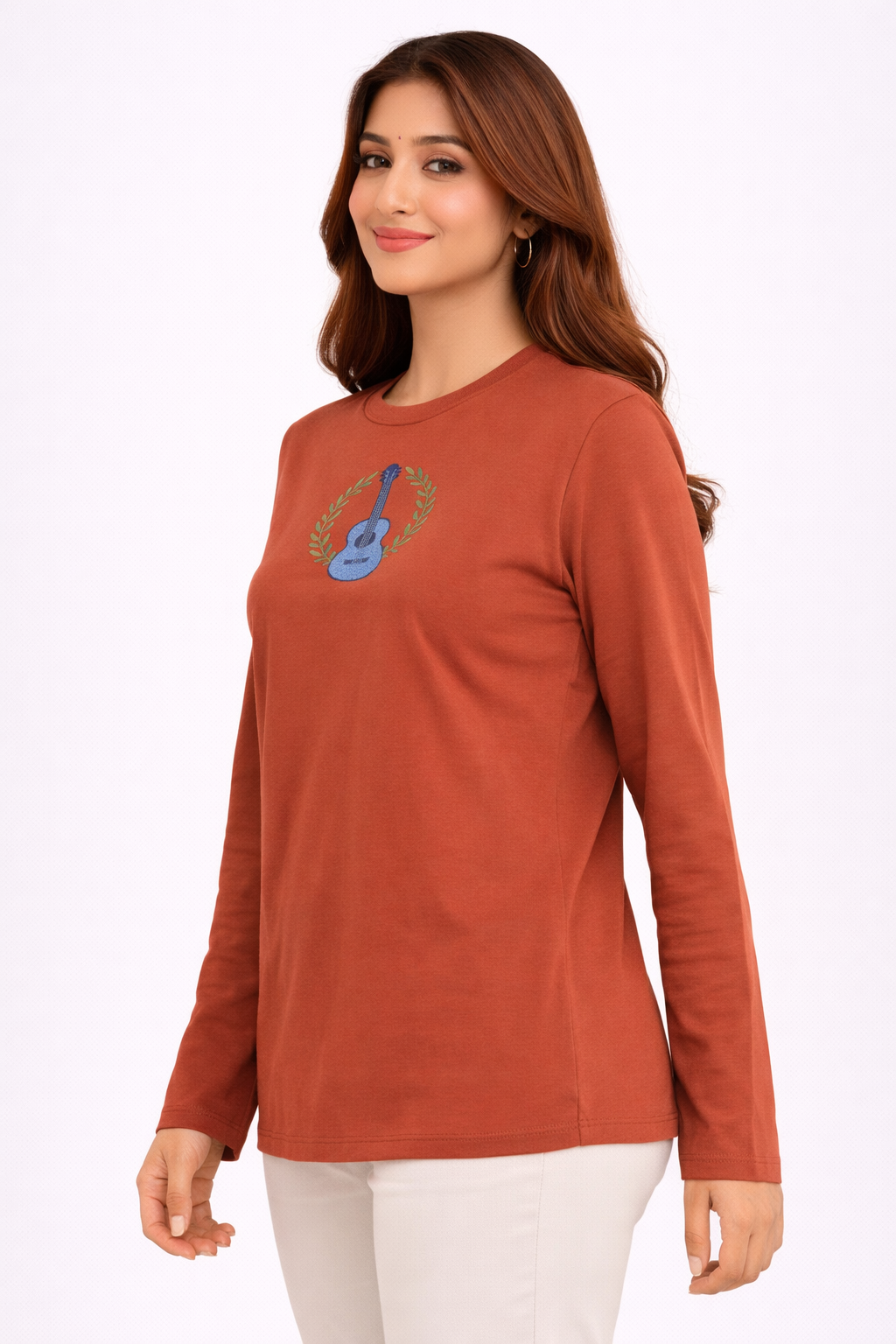 Image of Rust-Full Hand T-Shirt