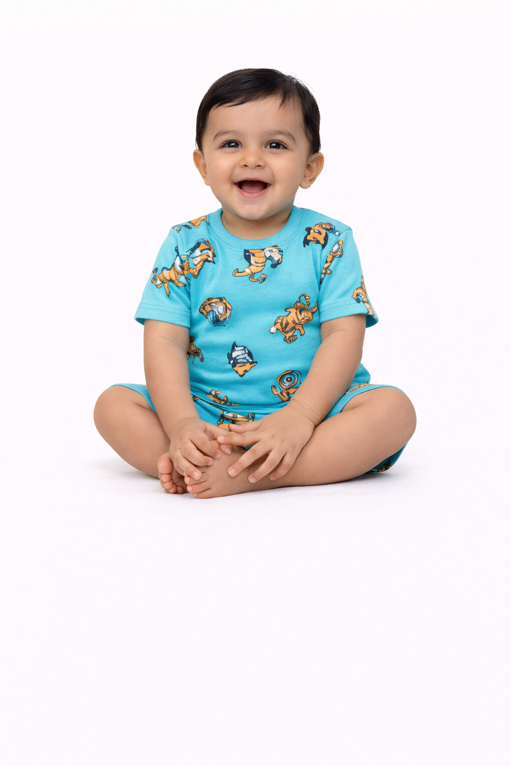 Image of T - Shirt and Short  - Blue
