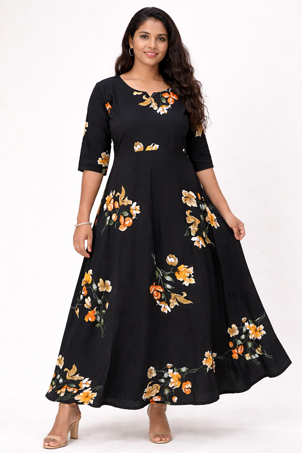 Image of Black Circular Frock