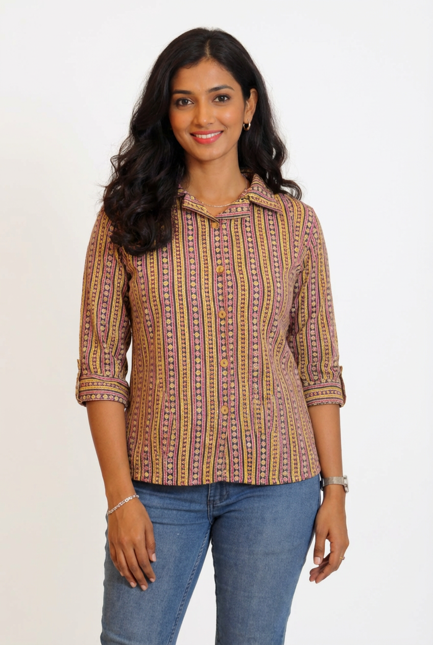 Image of Cream Ladies Shirt