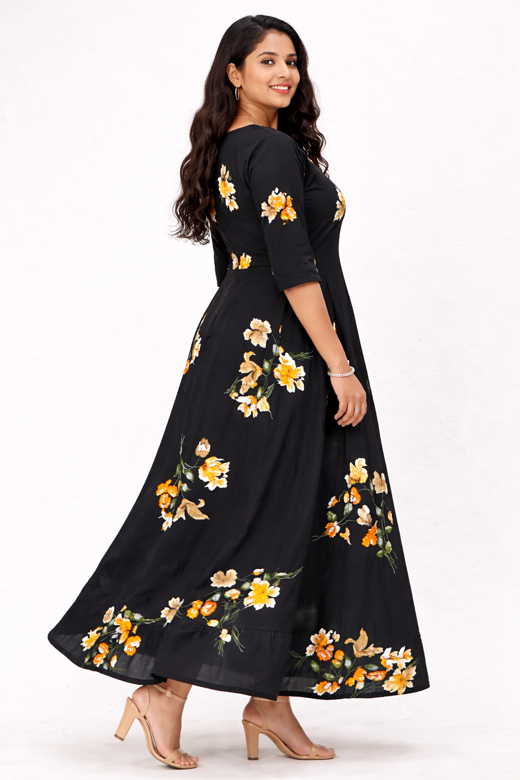 Image of Black Circular Frock