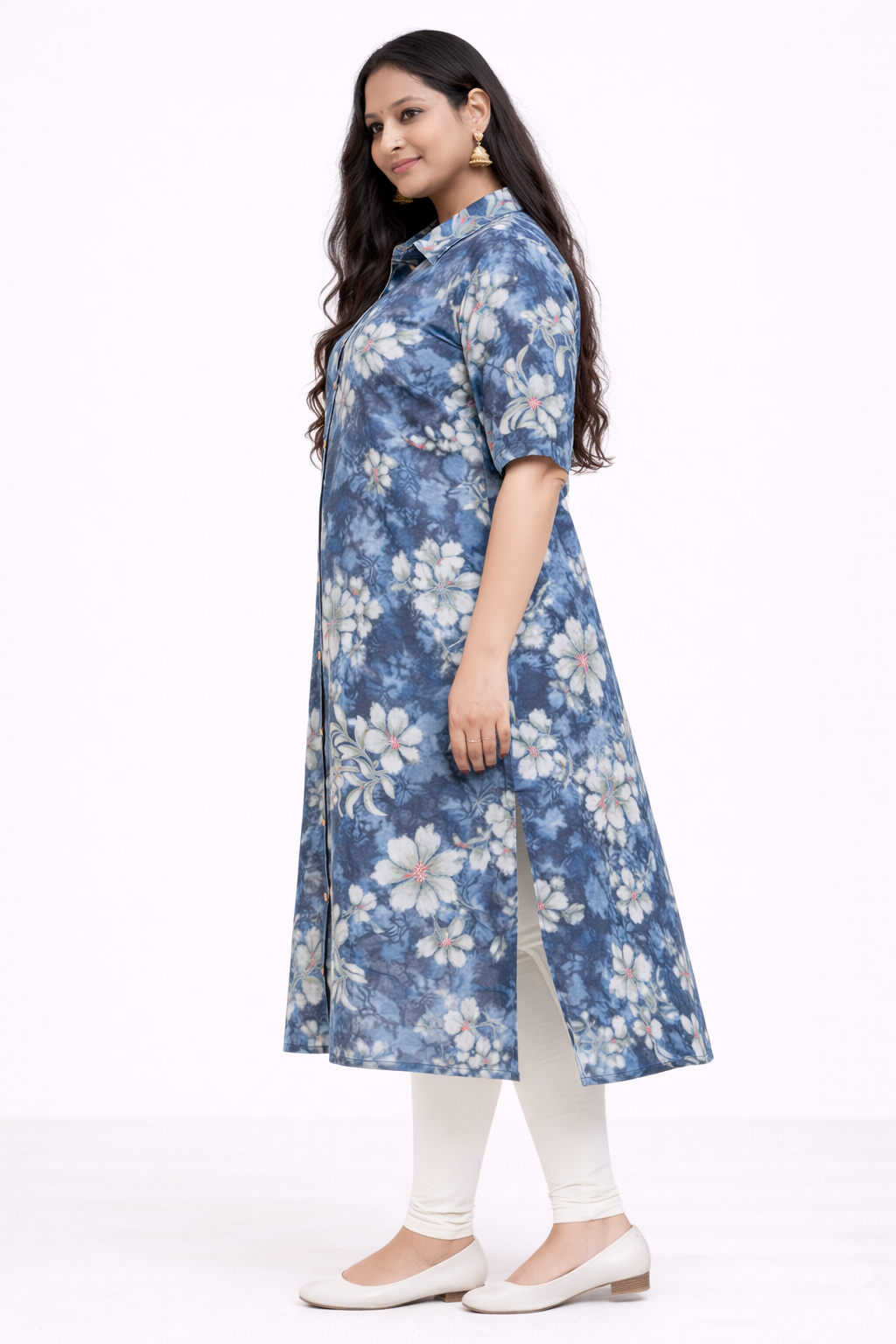 Image of Gray - A-Line Kurti