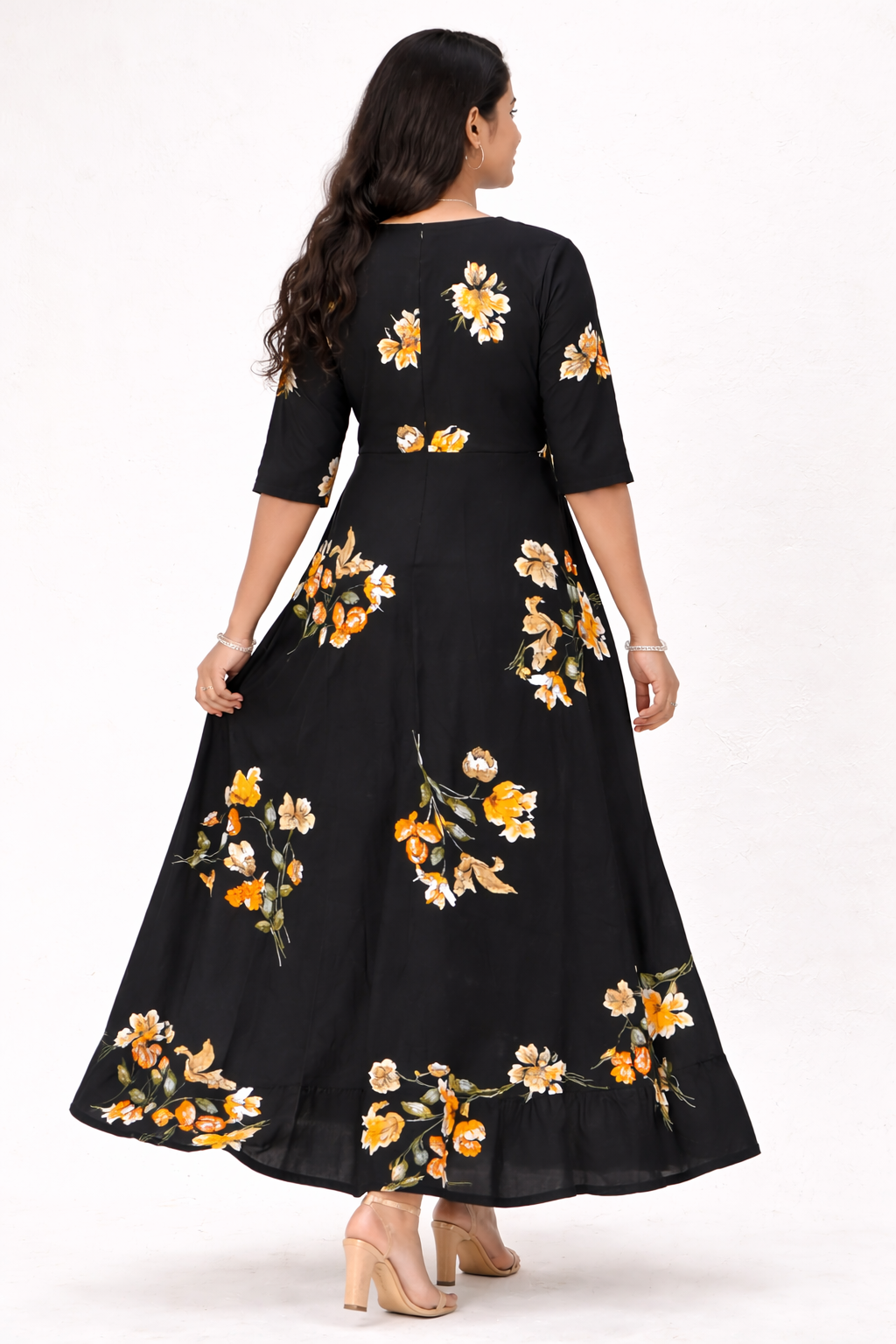 Image of Black Circular Frock