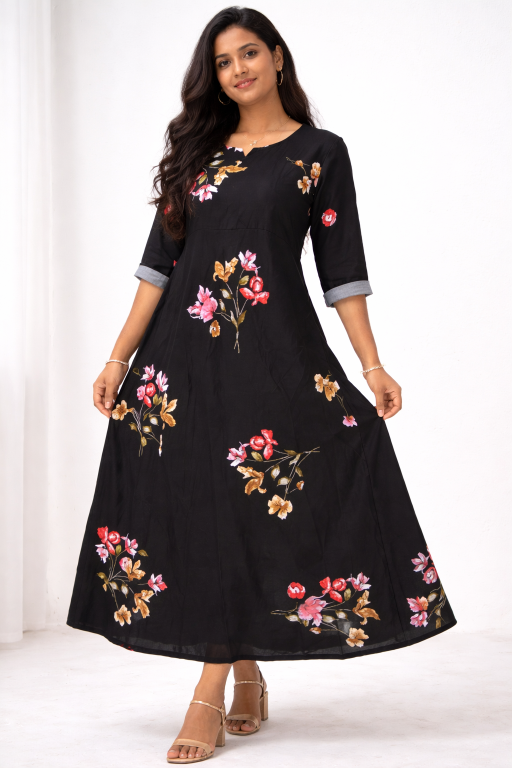 Image of Black Circular Frock