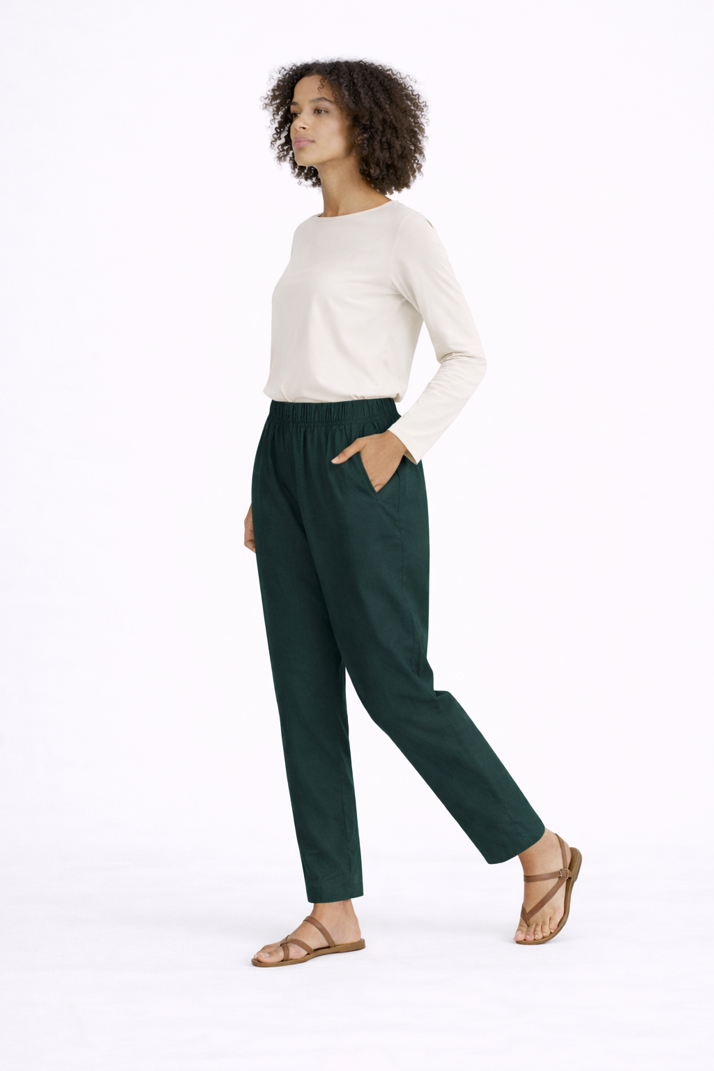 Image of Olive - Straight Pant