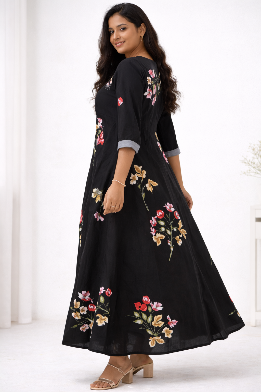 Image of Black Circular Frock