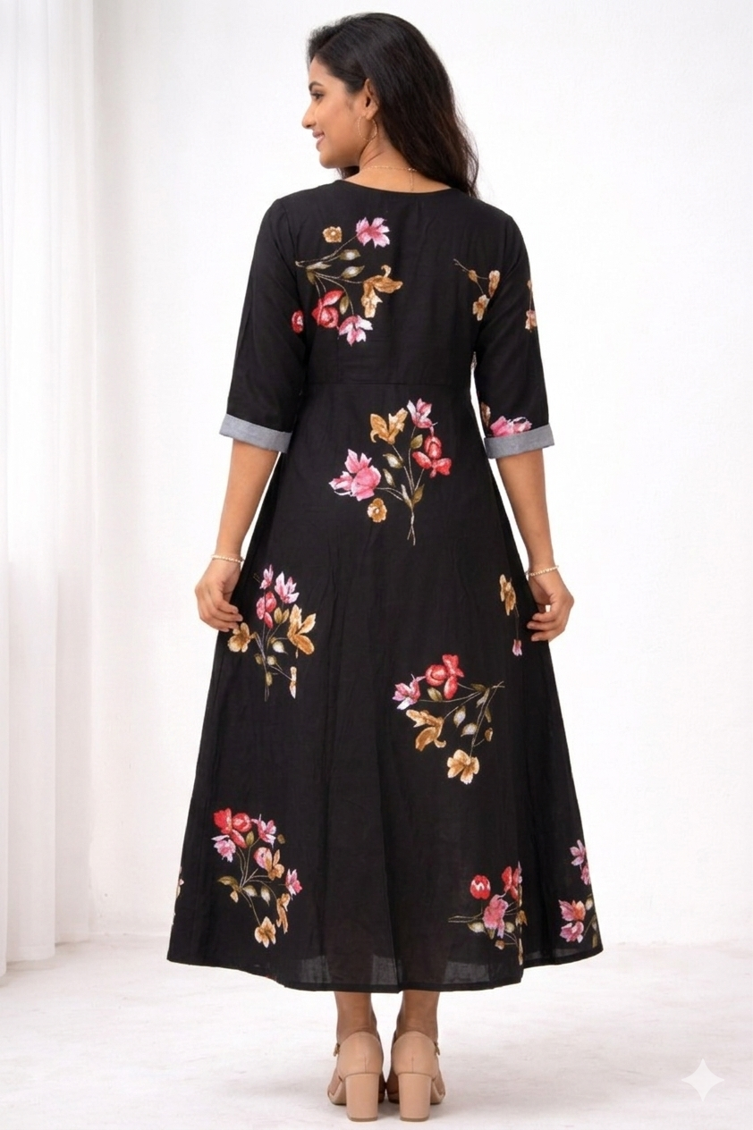 Image of Black Circular Frock