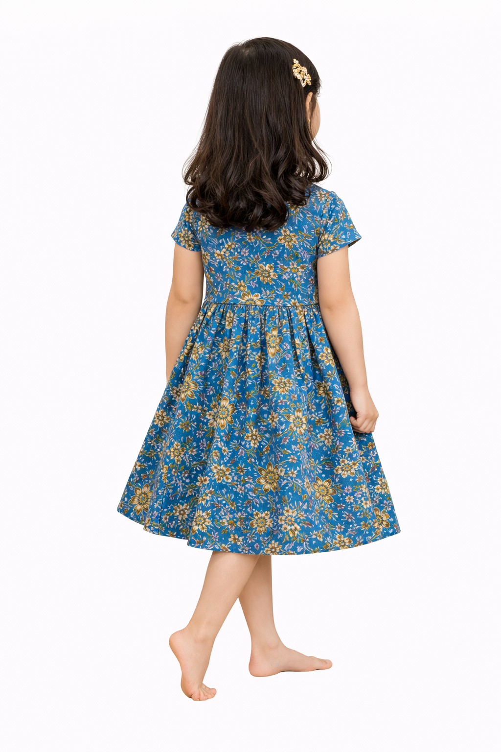 Image of Kids Frock - Blue - 1070