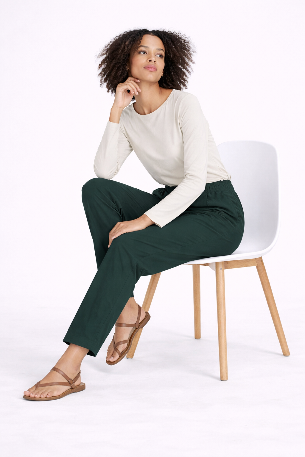 Image of Olive - Straight Pant
