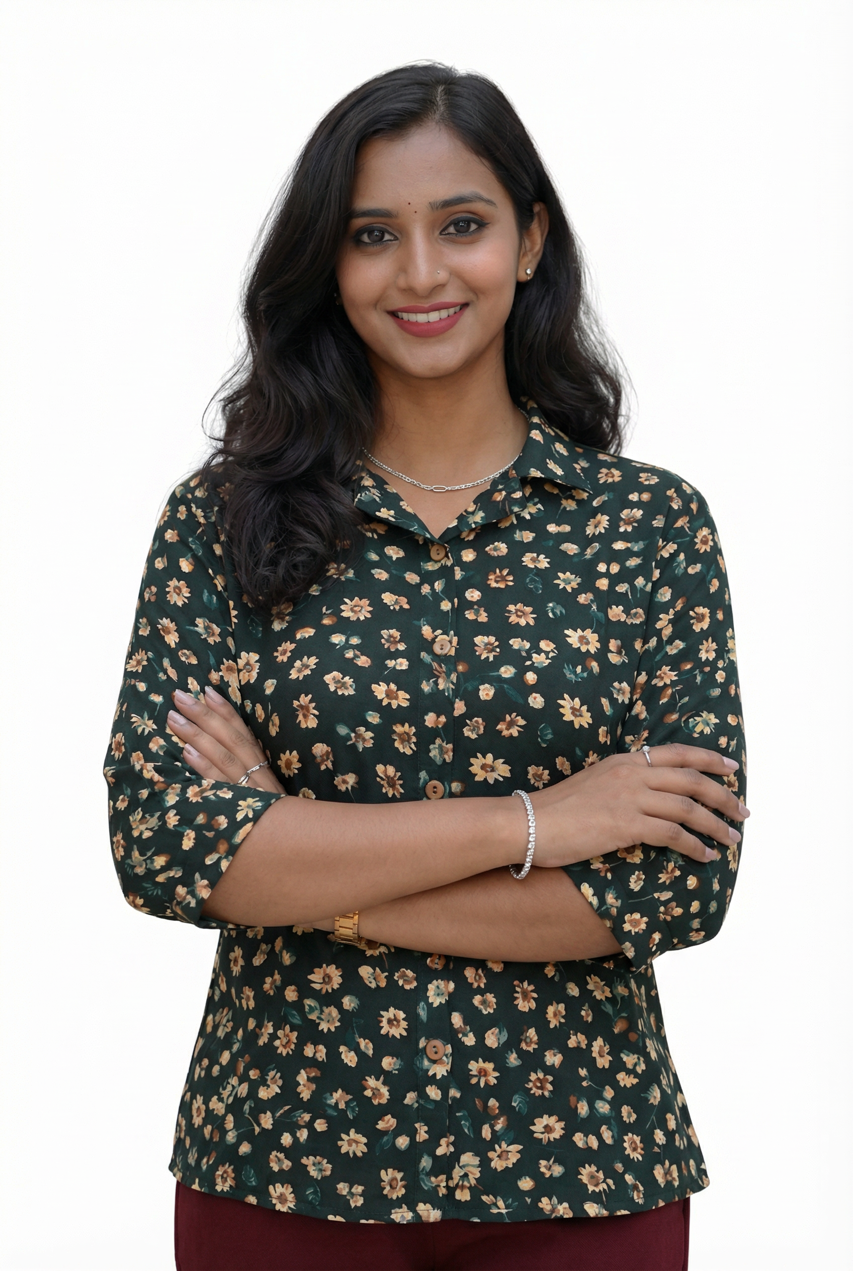 Image of Dark Green Ladies Shirt