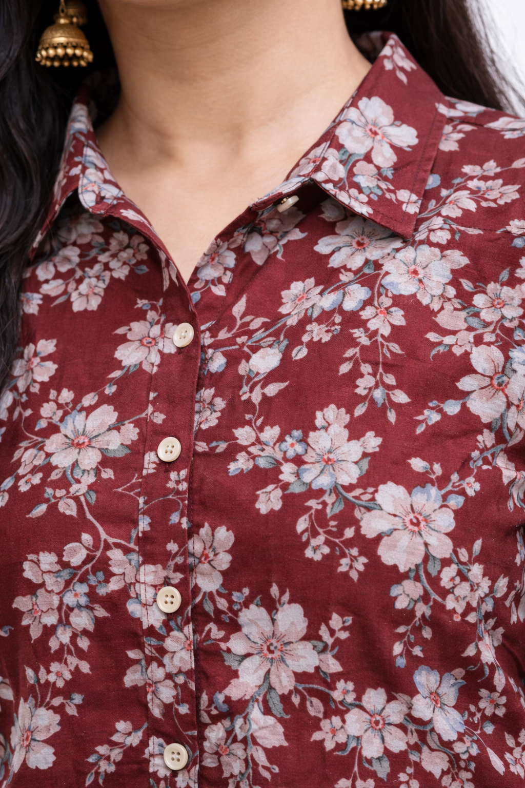 Image of Red- A-Line Kurti