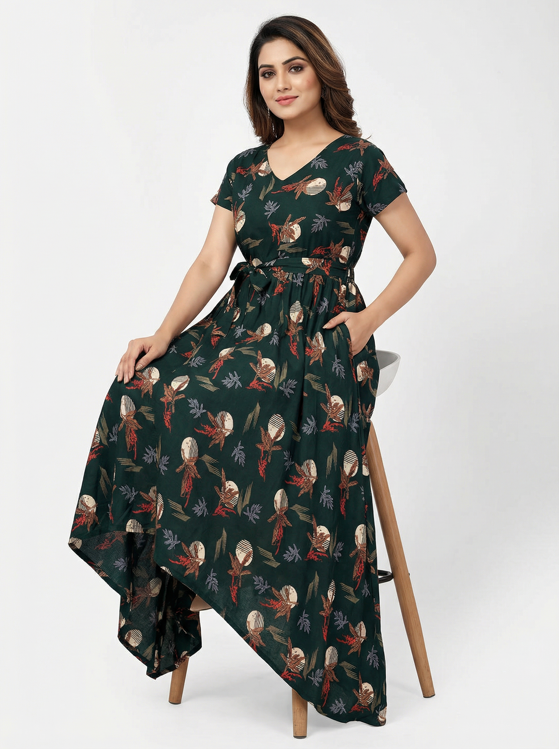 Image of Green - Waterfall Maxi