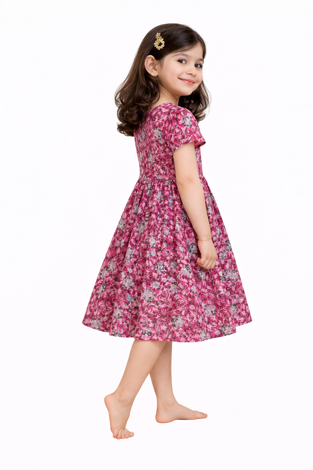 Image of Kids Frock - Pink - 1070