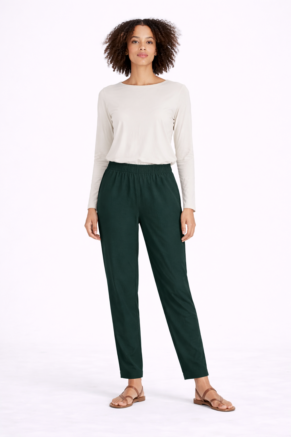 Image of Bottle Green - Straight Pant