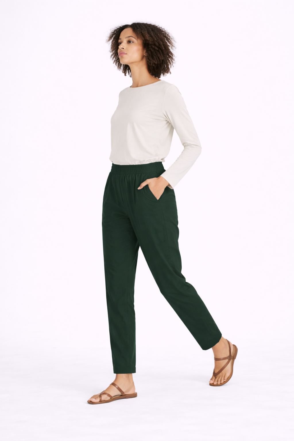 Image of Bottle Green - Straight Pant