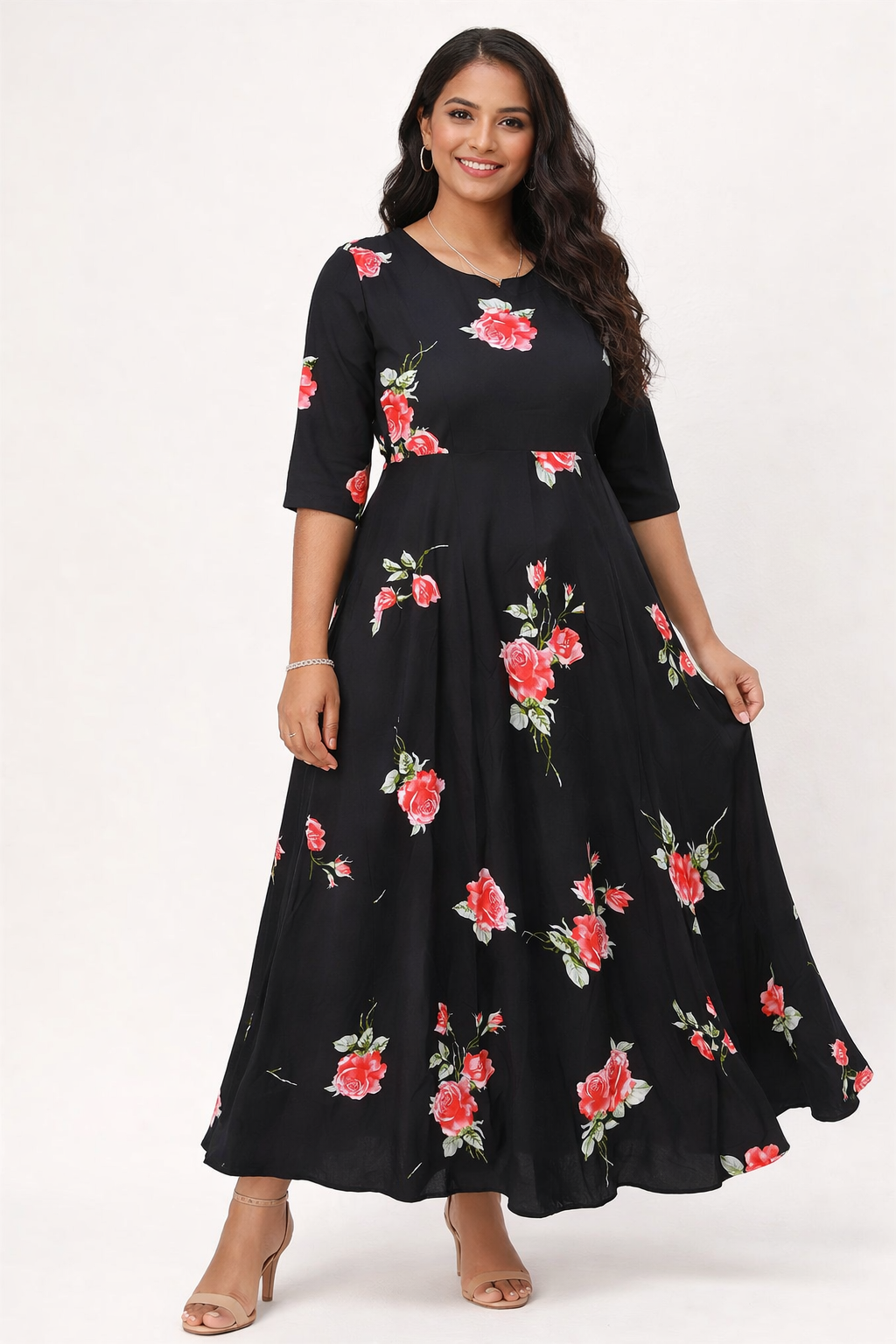 Image of Black Circular Frock