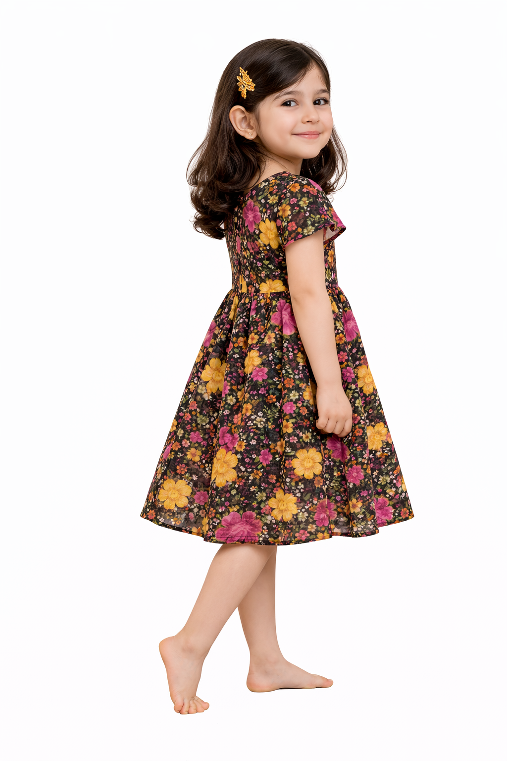 Image of Kids Frock - Black - 1070