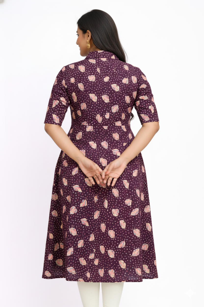 Image of Wine - A-Line Kurti