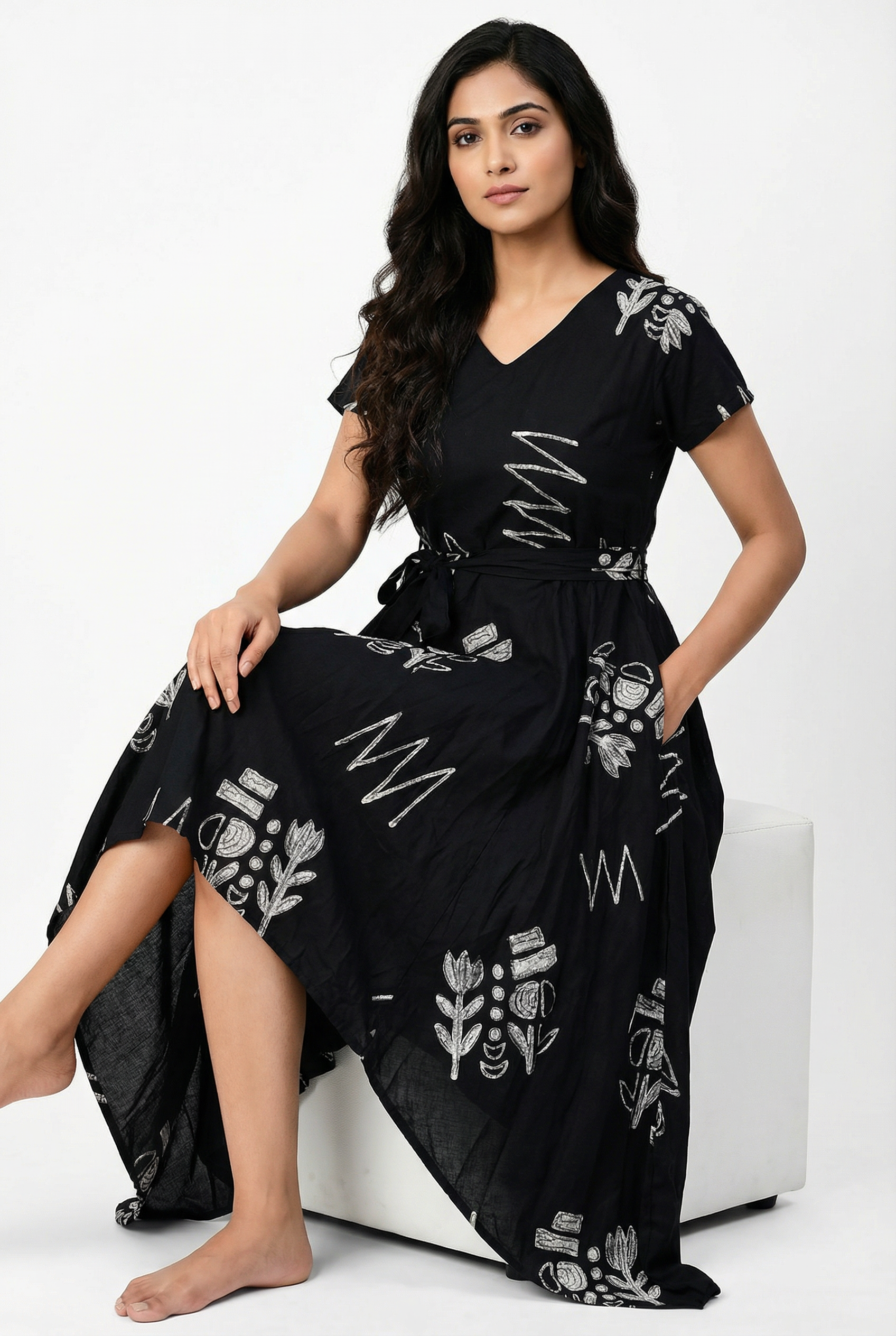 Image of Black - Waterfall Maxi