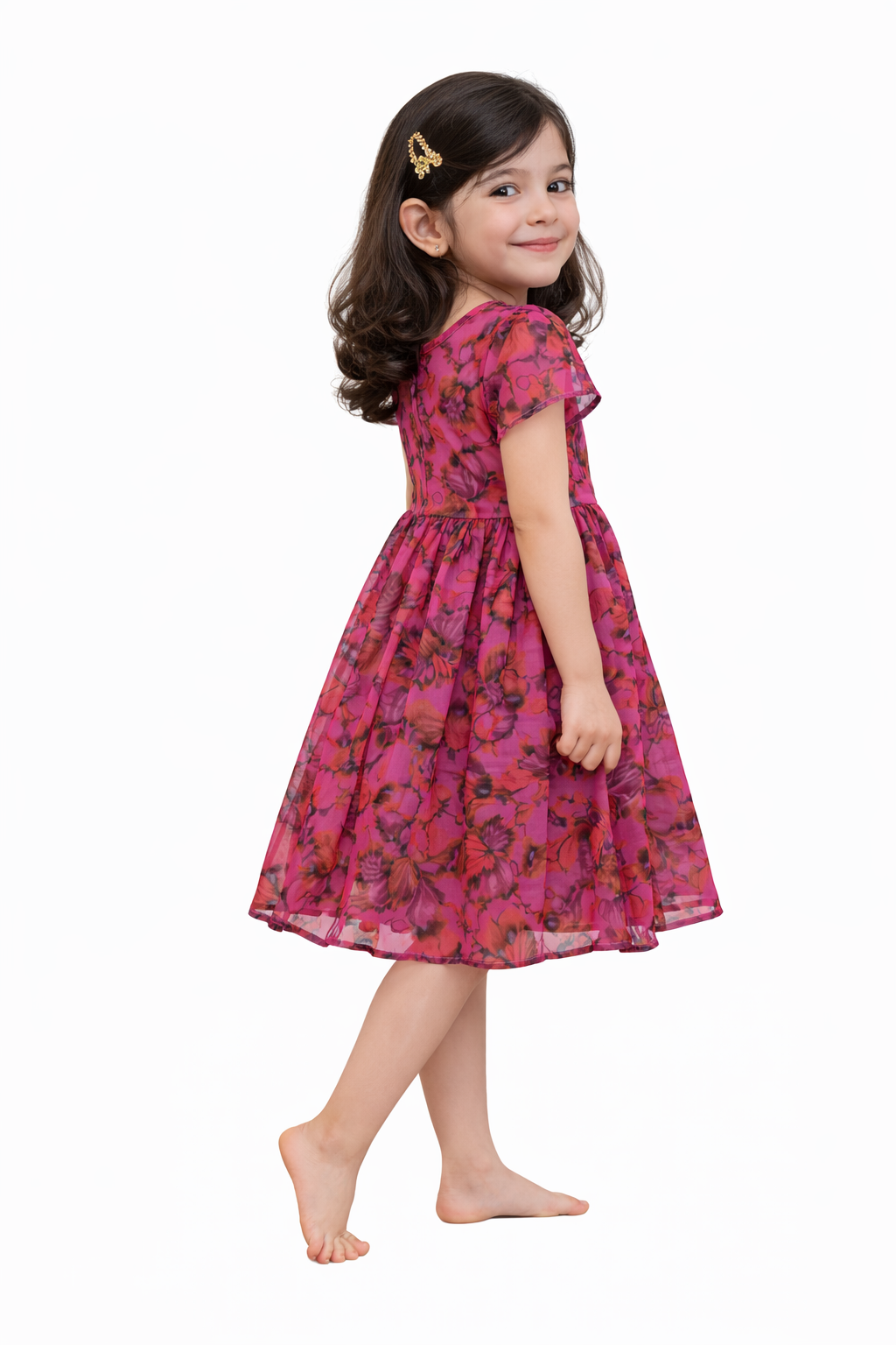 Image of Kids Frock - Pink - 1070