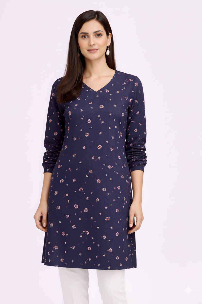 Image of Navy Blue - Short Top