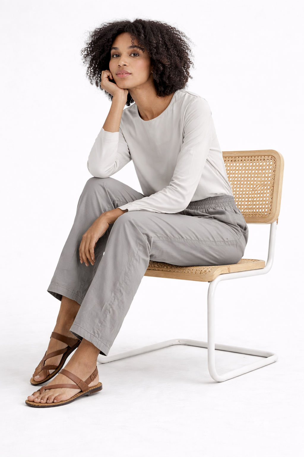 Image of Grey - Straight Pant