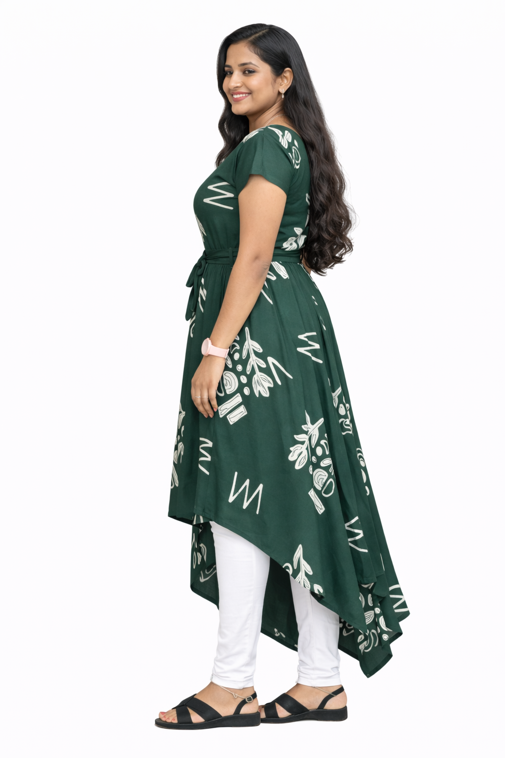 Image of Dark Green - Waterfall Maxi