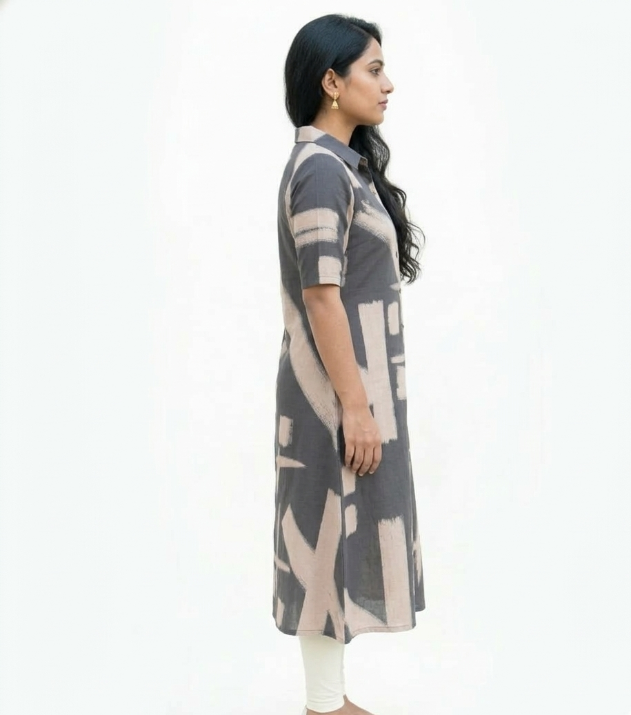 Image of Black - A-Line Kurti