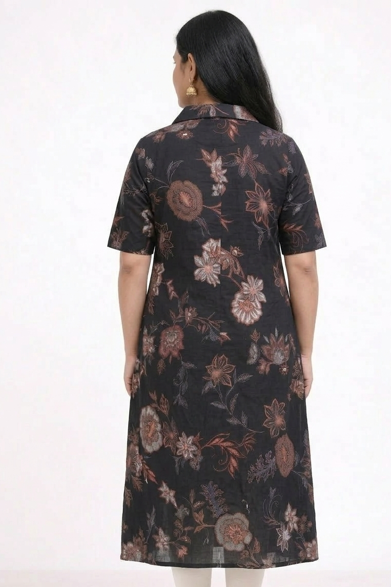 Image of Black - A-Line Kurti