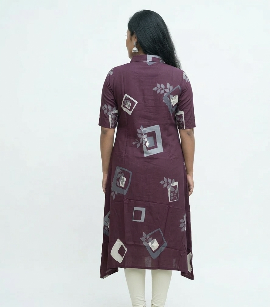 Image of Magenta - A-Line Kurti