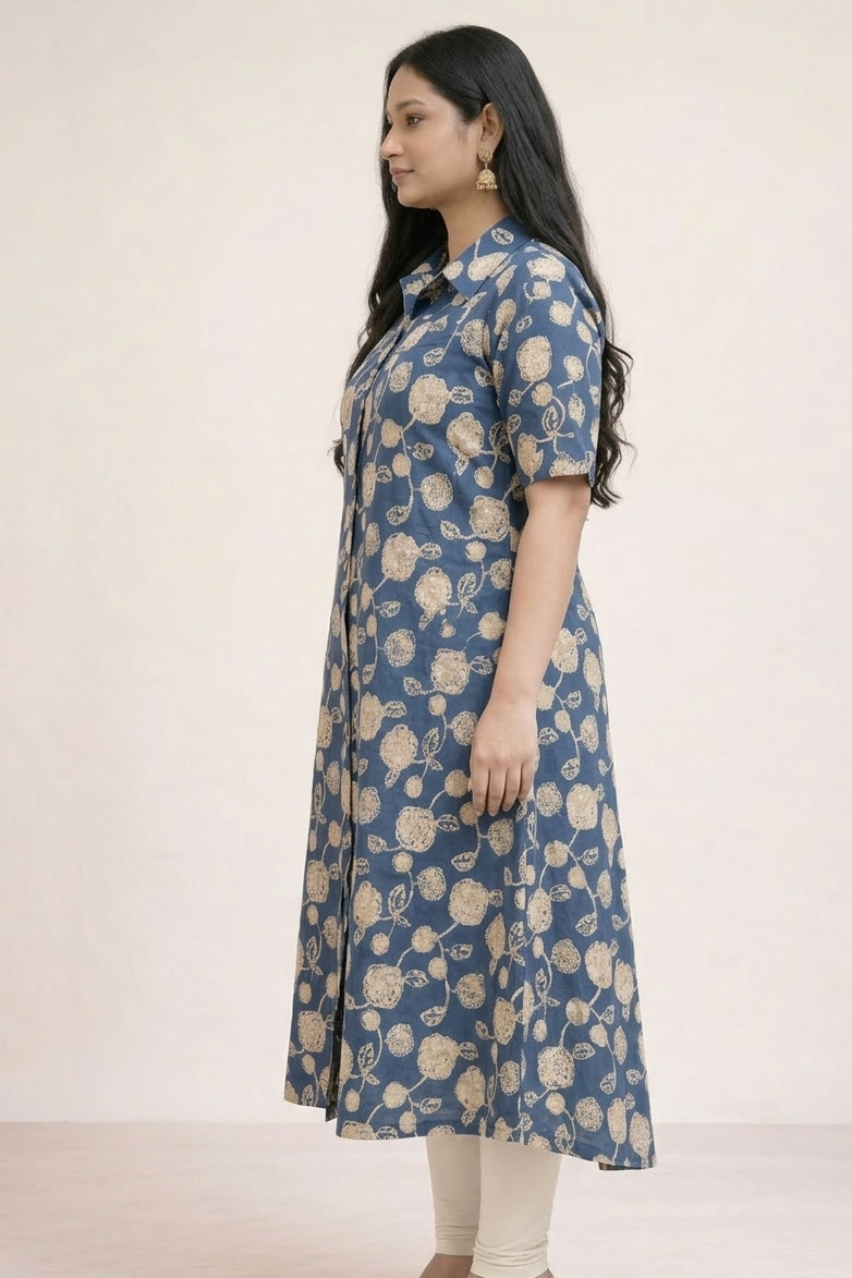 Image of Blue - A-Line Kurti