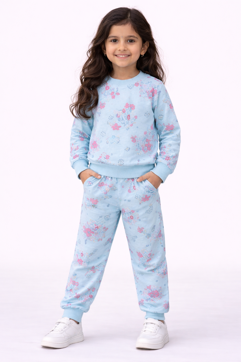 Image of T-Shirt and Pant Cuff - Blue - Nilan - 1080