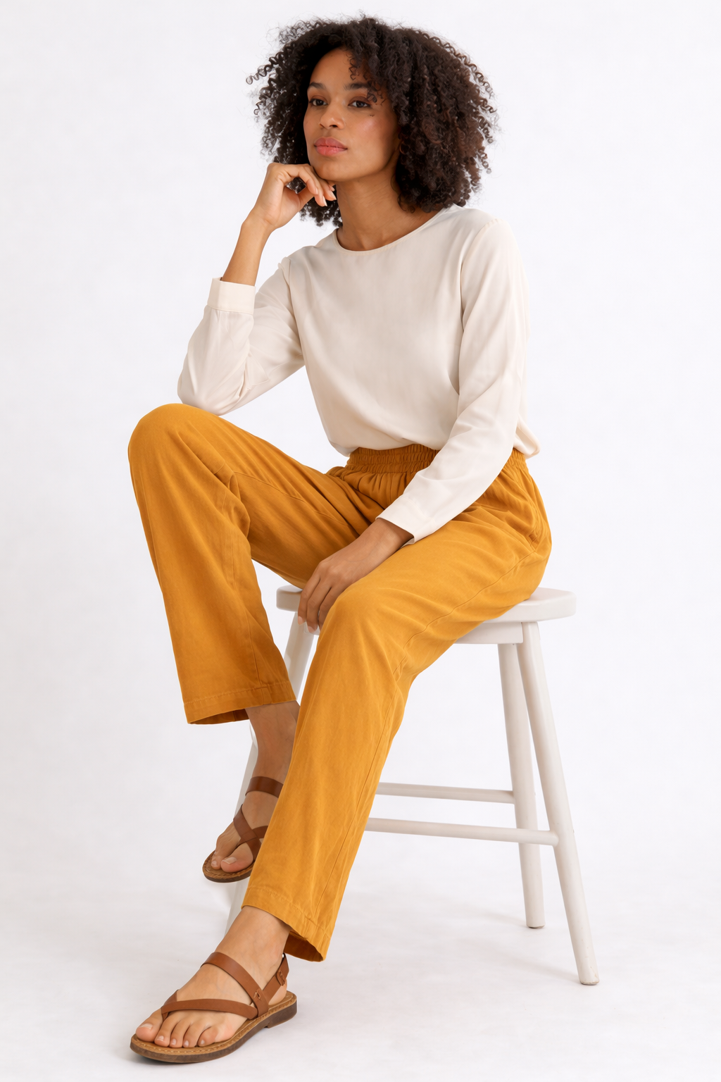 Image of Mustard - Straight Pant