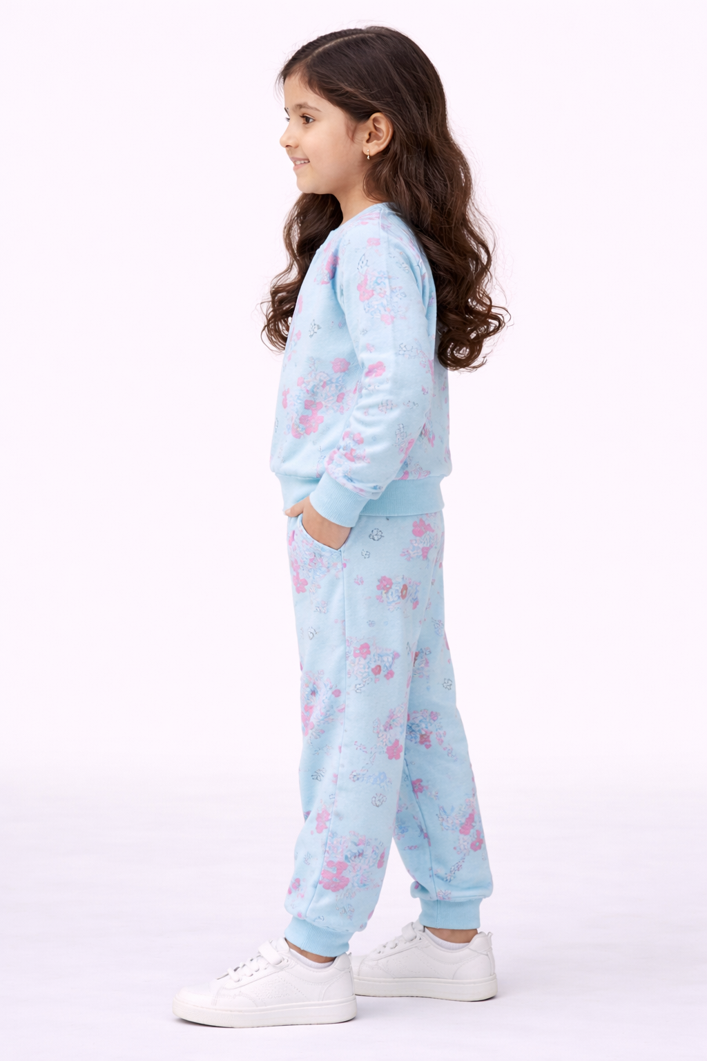 Image of T-Shirt and Pant Cuff - Blue - Nilan - 1080