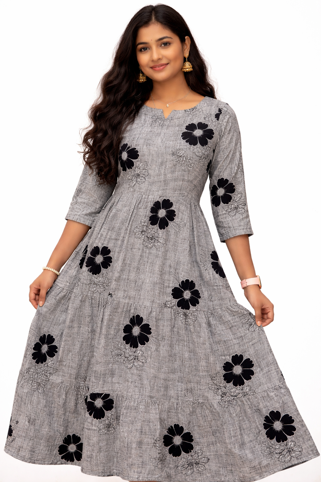 Image of Black Circular Frock