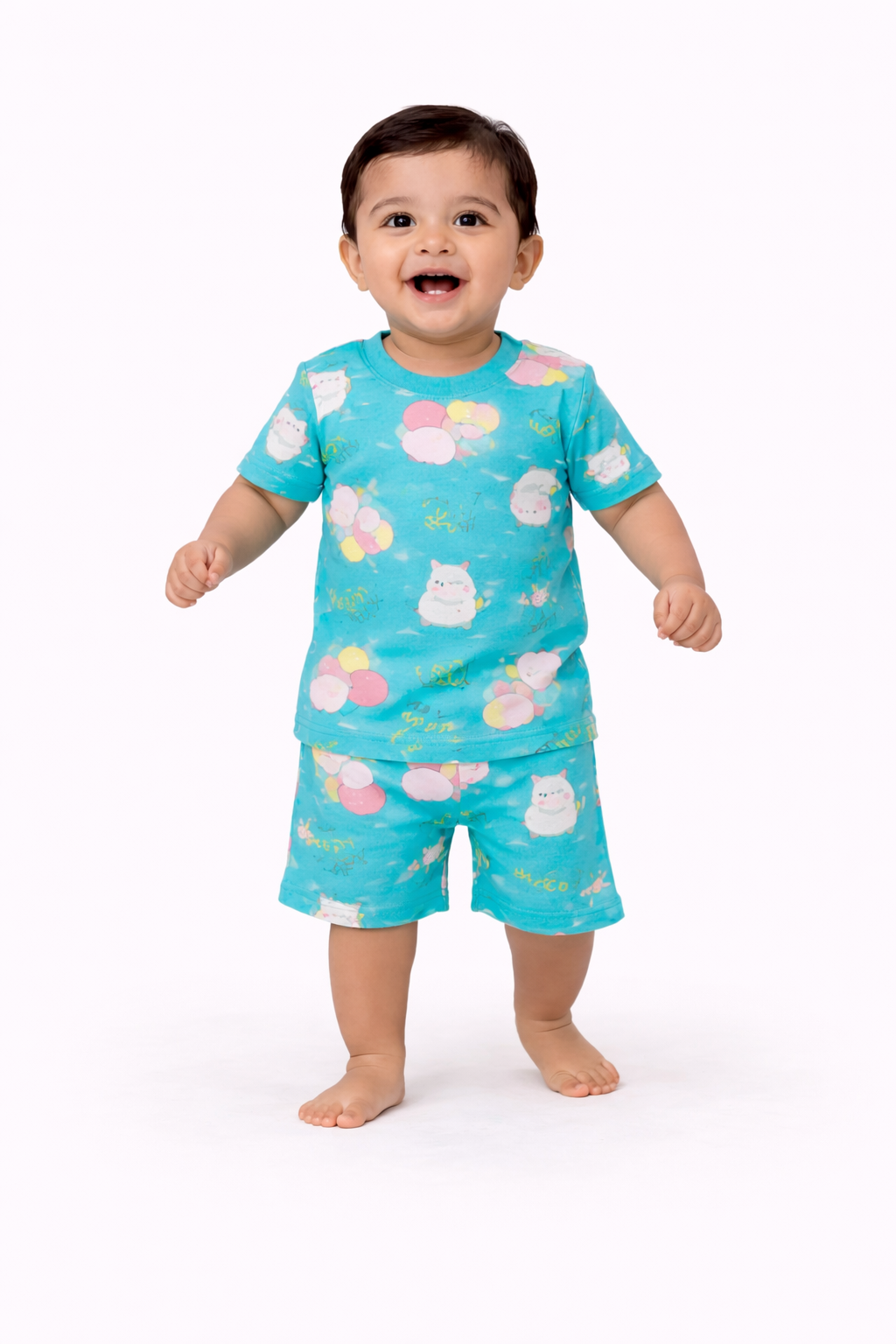 Image of T - Shirt and Short - Blue