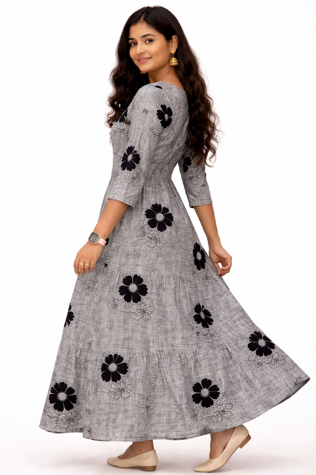 Image of Black Circular Frock