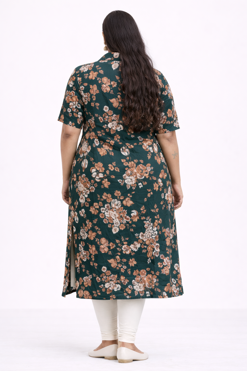 Image of Dark Green - A-Line Kurti