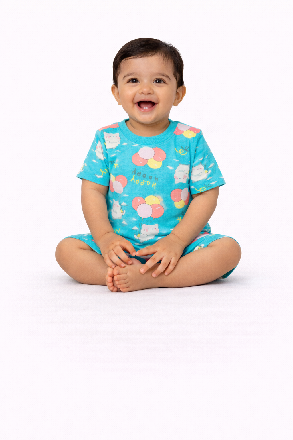 Image of T - Shirt and Short - Blue