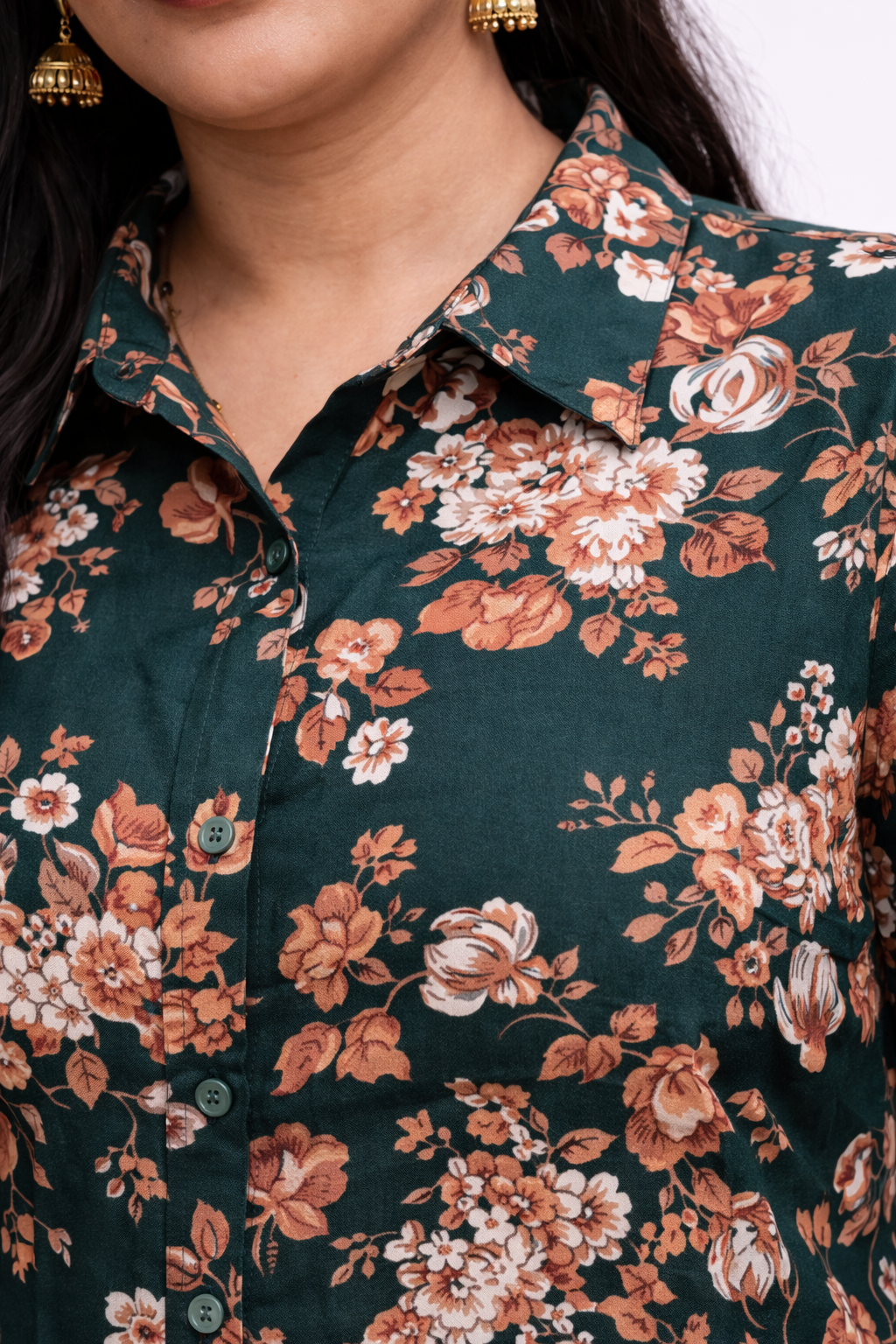 Image of Dark Green - A-Line Kurti
