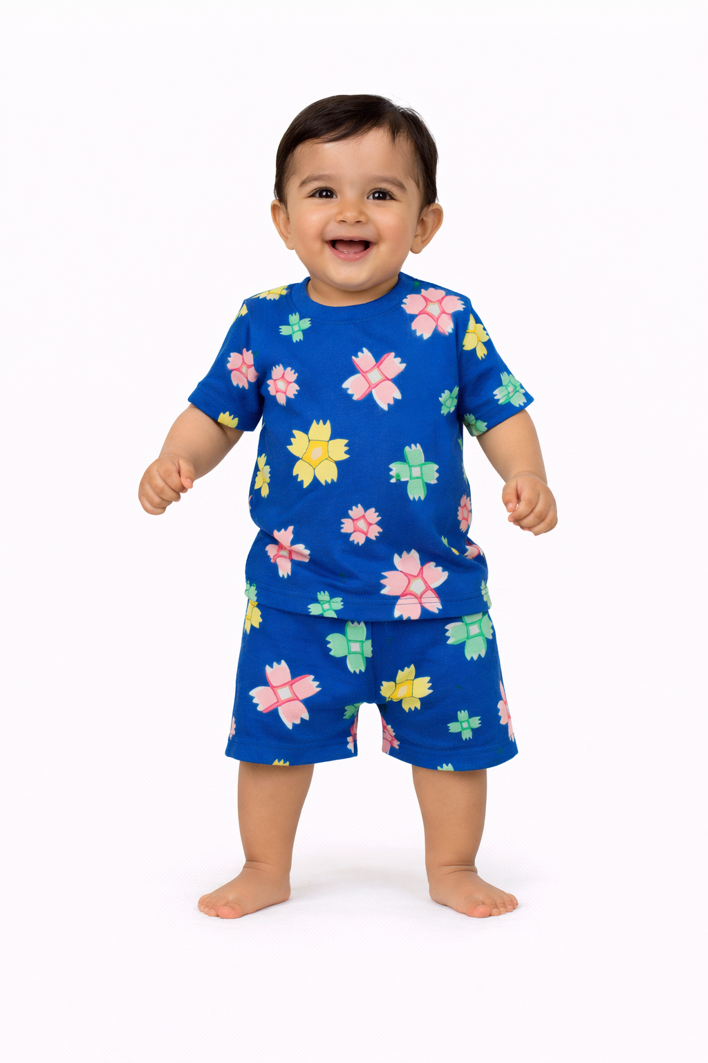 Image of T - Shirt and Short - Navy Blue