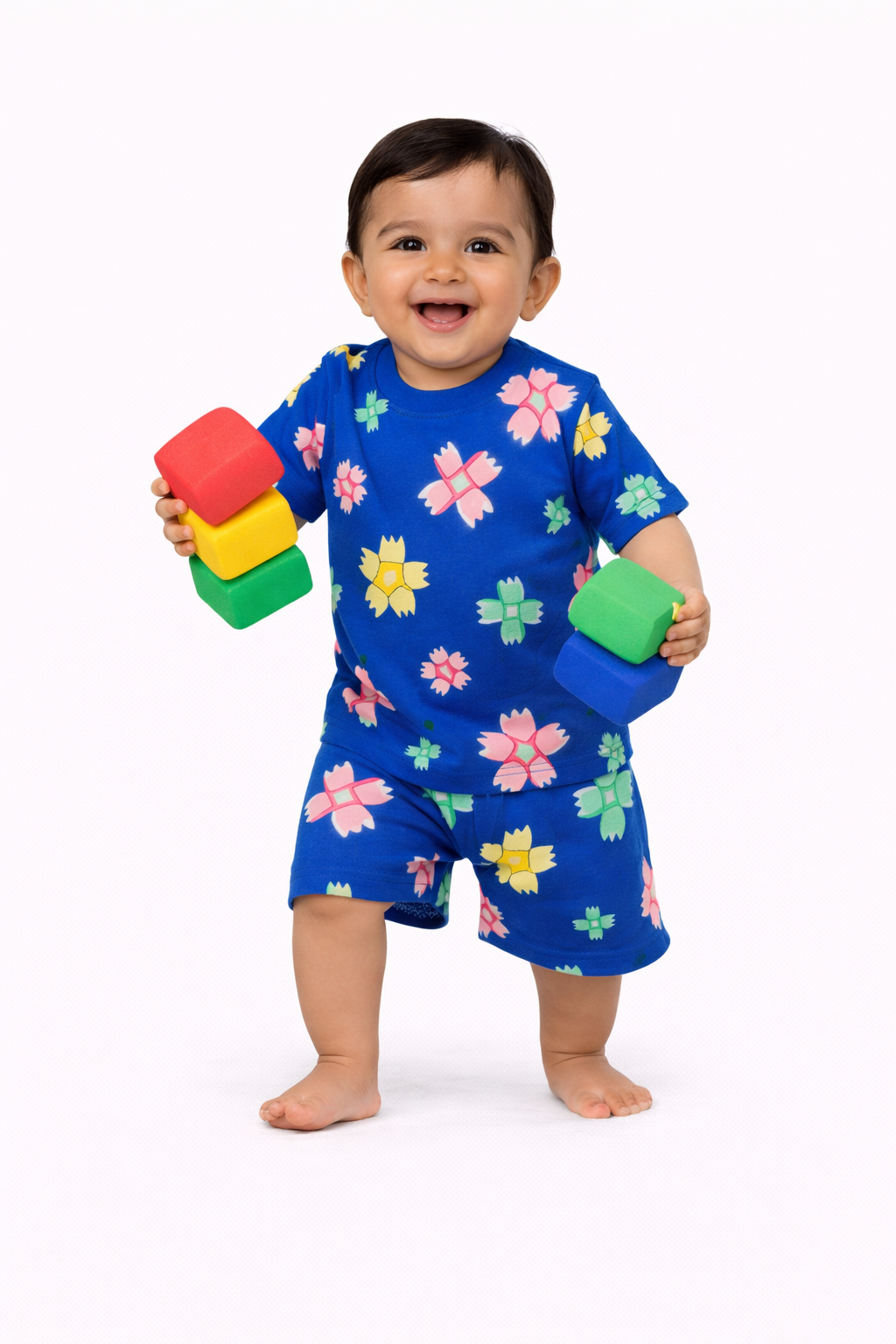 Image of T - Shirt and Short - Navy Blue