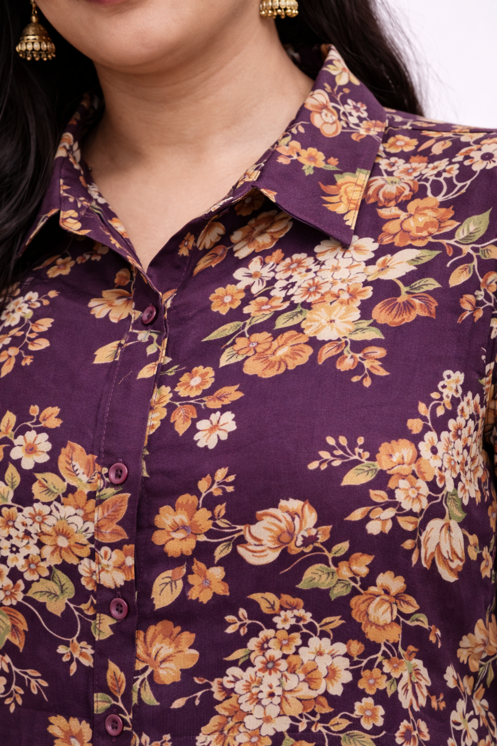 Image of Magenta- A-Line Kurti