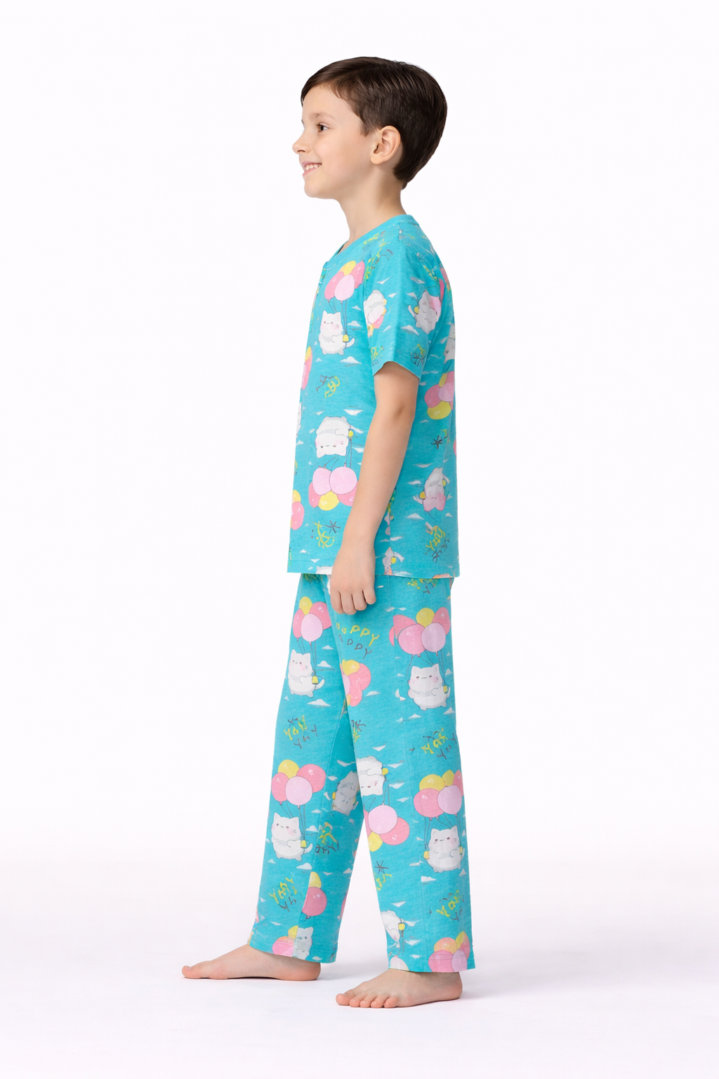 Image of T-Shirt and Pant - Blue - Nilan -1072