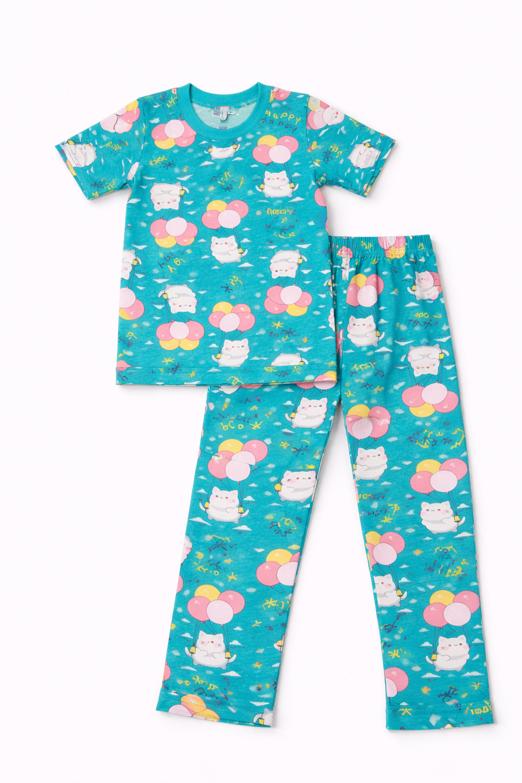 Image of T-Shirt and Pant - Blue - Nilan -1072