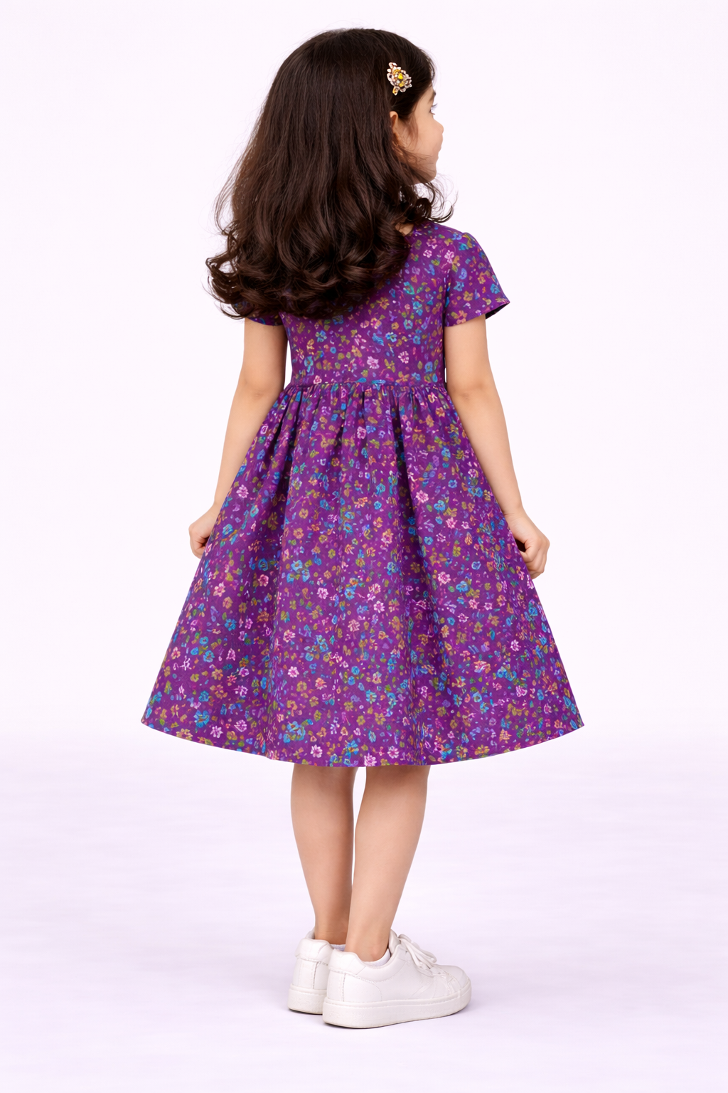 Image of Kids Frock - Violet - 1070